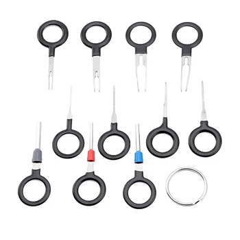 

Wire Harness Connector Crimp Pin 11Pcs/Set Terminal Removal Tools Car Electrical Wiring Crimp Connector Pin Extractor Kit
