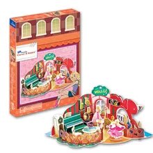 Умная и счастливая земля 3d головоломка модель Классический музыкальный инструмент магазин Leer взрослых головоломка девушка подарки для девушки бумаги