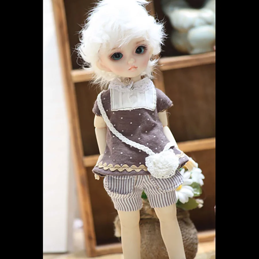 Cateleya BJD SD кукла одежда милый маленький мешок топ кофе коричневый bb Размер 1/3 1/4 1/6