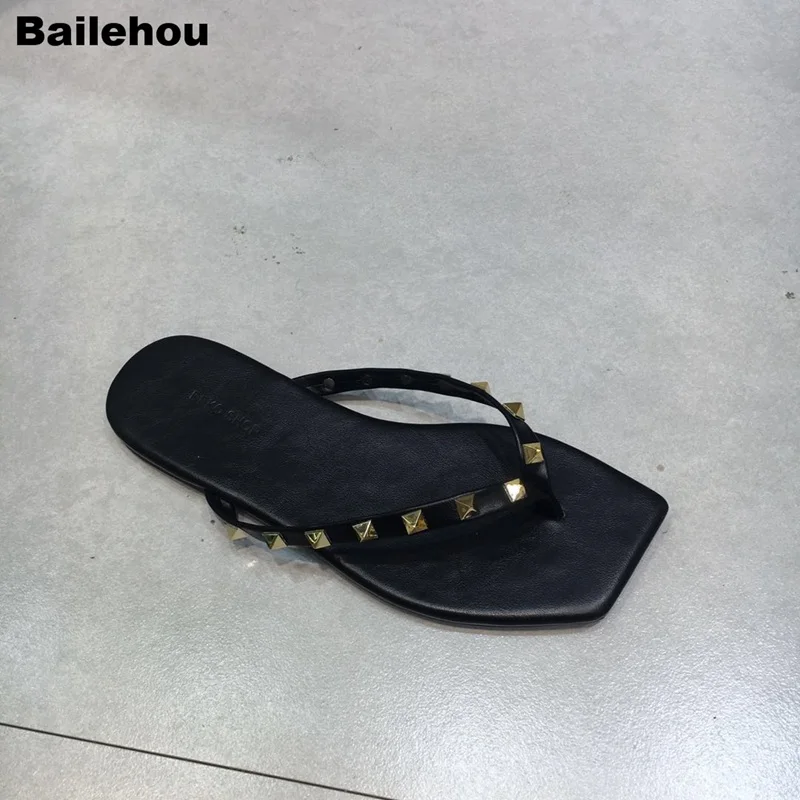 Bailehou/2019 г. летние женские шлепанцы на плоской подошве модные брендовые платформе