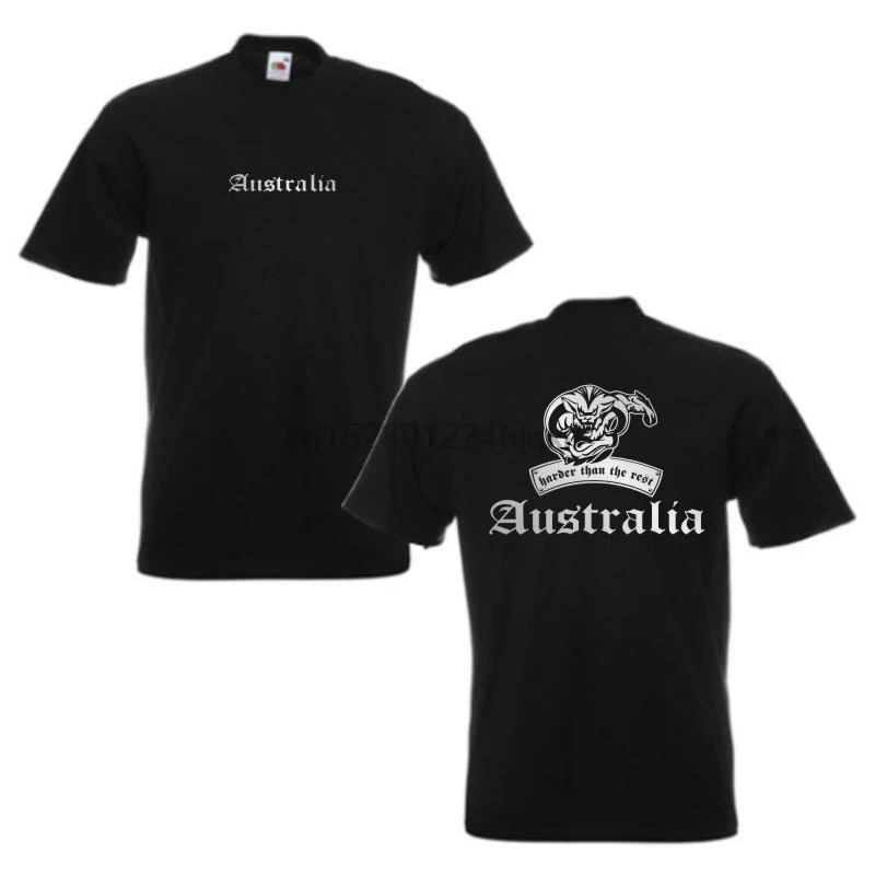 2019 Summer Cool Men Tee Shirt T-Shirt AUSTRALIEN (Australia) harder than the rest S - 12XL (WMS08-10a) Funny T-shirt | Мужская одежда