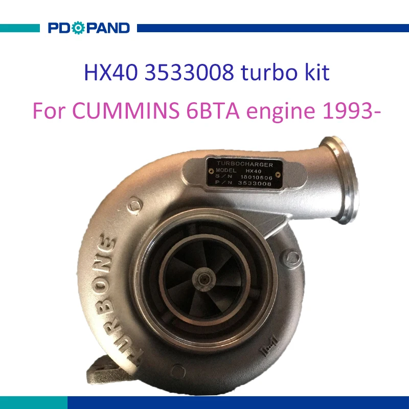 

HX40 3533008 3802618 turbo charger turbocharger kit parts for heavy truck with Cummins 6BTA diesel egnine 1993-