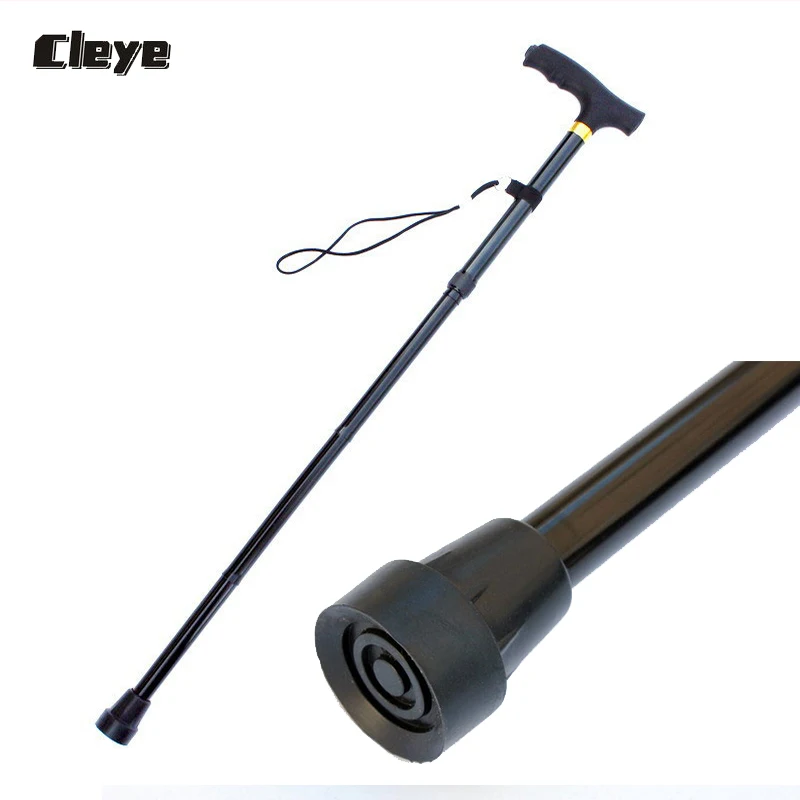 Cleye nueva llegada hombre senderismo caña de Anti-Slip caña ancianos telescópica ajustable caminando Camping viaje porra