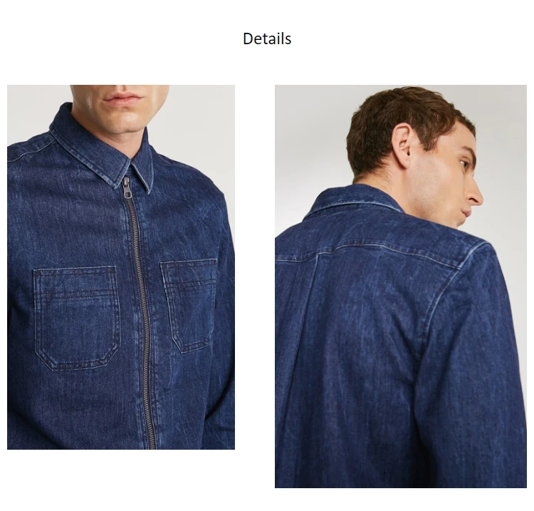 JackJones Men's Casual Comfortable Denim Shirt|218305502