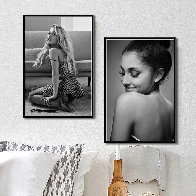 

P016 Ariana Grande Pop Music Star Singer Beauty Art Painting Silk Canvas Poster Wall Home Decor Artwork