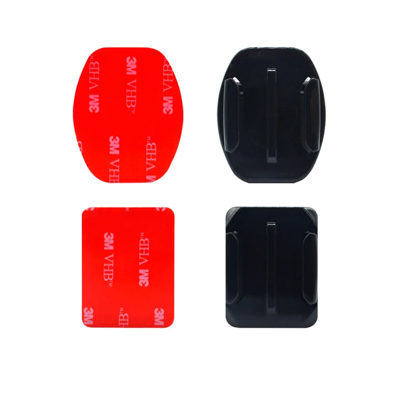4pcs Flat Curved Base Mount With 3m Adhesive Stickers+2pcs Vertical Surface J-Hook Base for GoPro Hero 5 6 camera accessories Set  (16)