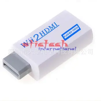 

by dhl or ems 100pcs For Wii to HDMI 1080P Converter Wii2HDMI Adapter 3.5mm Audio Video Output Full HD 1080P Output Upscaling