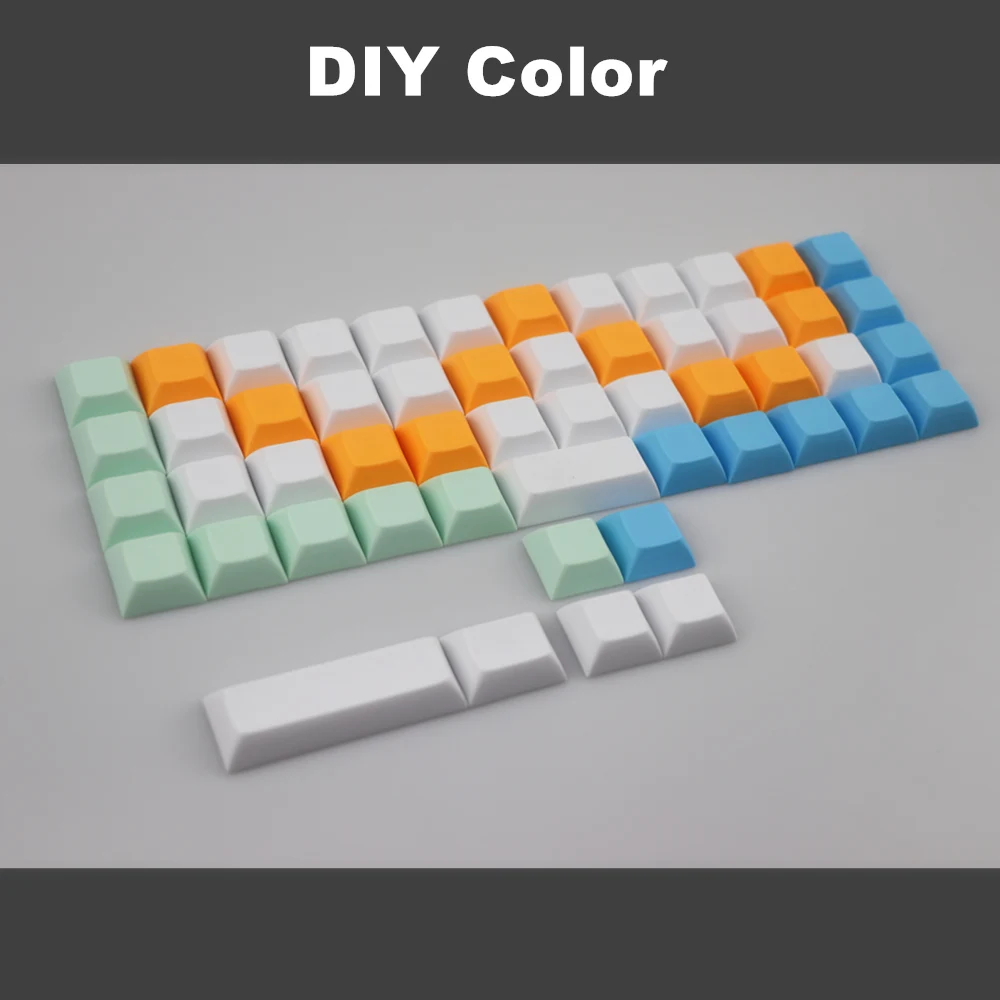 DIY цвет смешивания keycap dsa pbt пустые колпачки для MX переключатели клавиатуры Planck AMJ40 Niu40 dsa профиль