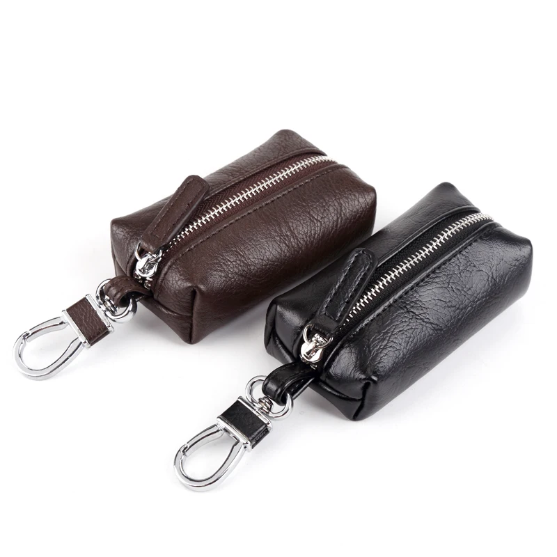2019 Soft Leather Key Holder Car Key Wallets Men Keys Organizer
