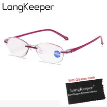 Longkeperer анти синий свет мужские и женские очки для чтения Пресбиопия очки диоптрия очки при дальнозоркости аксессуары
