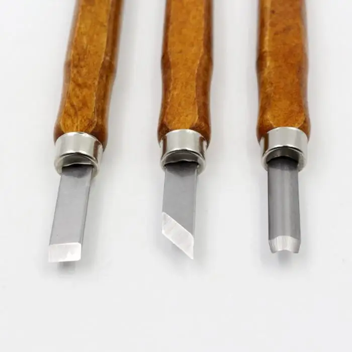 12 шт./компл. нож для резьбы по дереву, Гравировальный инструмент ручной резак долото для резьбы по дереву Деревообрабатывающие инструменты