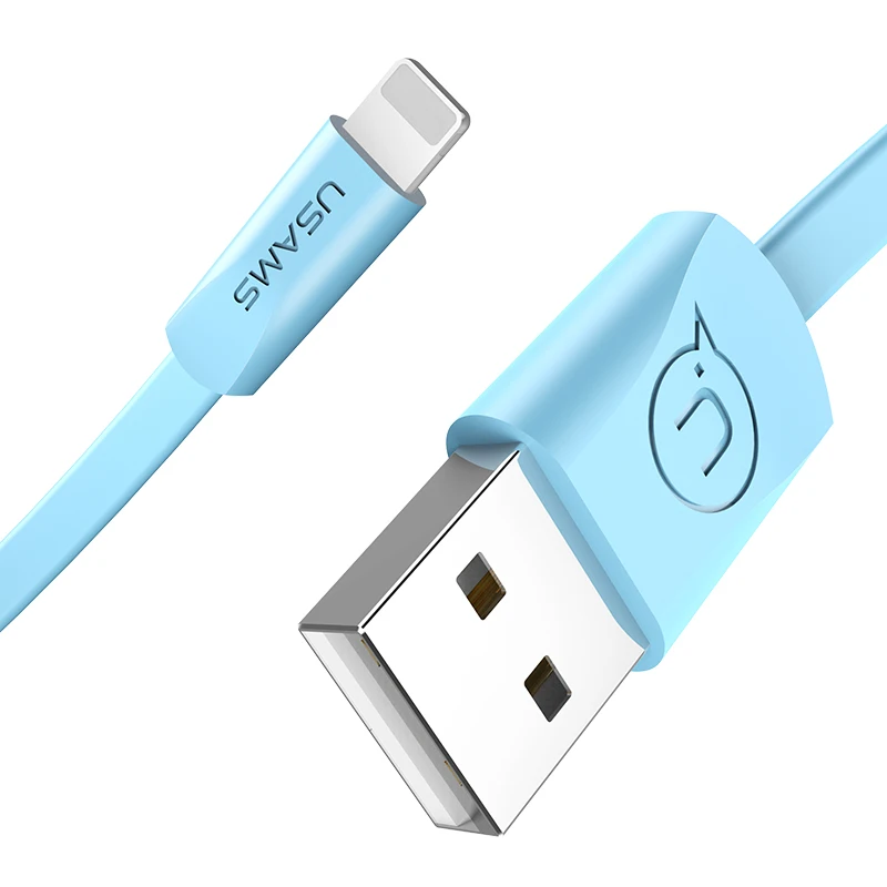 10 шт./лот USAMS USB кабель для iPhone телефонный 2A синхронизации данных зарядный iphone