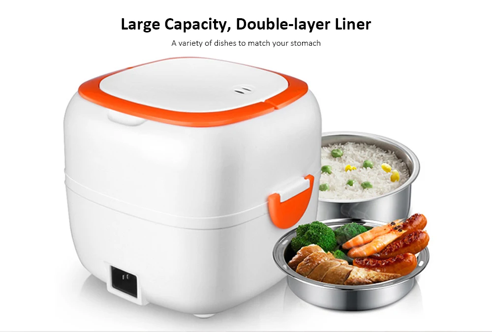Multi-function Double-layer Large Capacity Rice Cooker Electric Cooking Lunch Box Insulation Heating Container