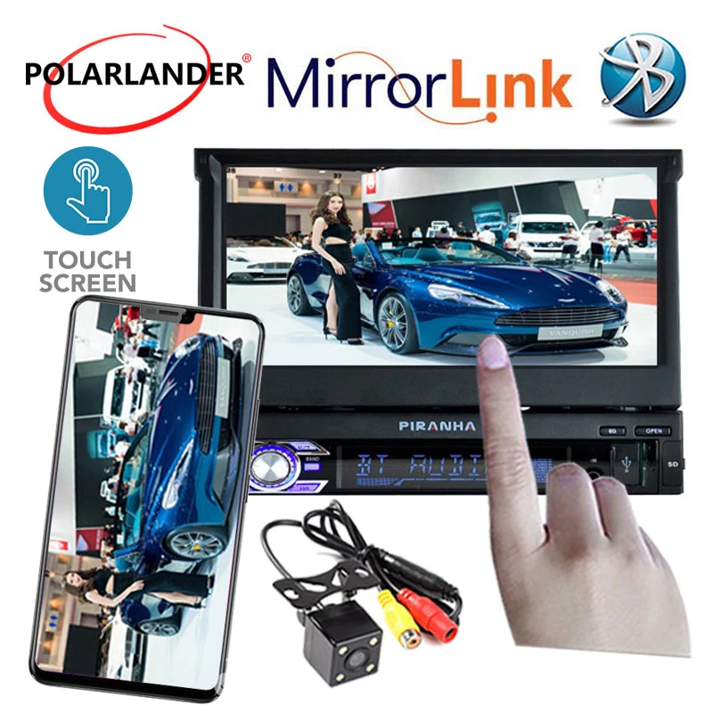 12 в 1 Din mp4 mp5 плеер стерео FM передатчик аудио автомобильное радио 7 дюймов HD