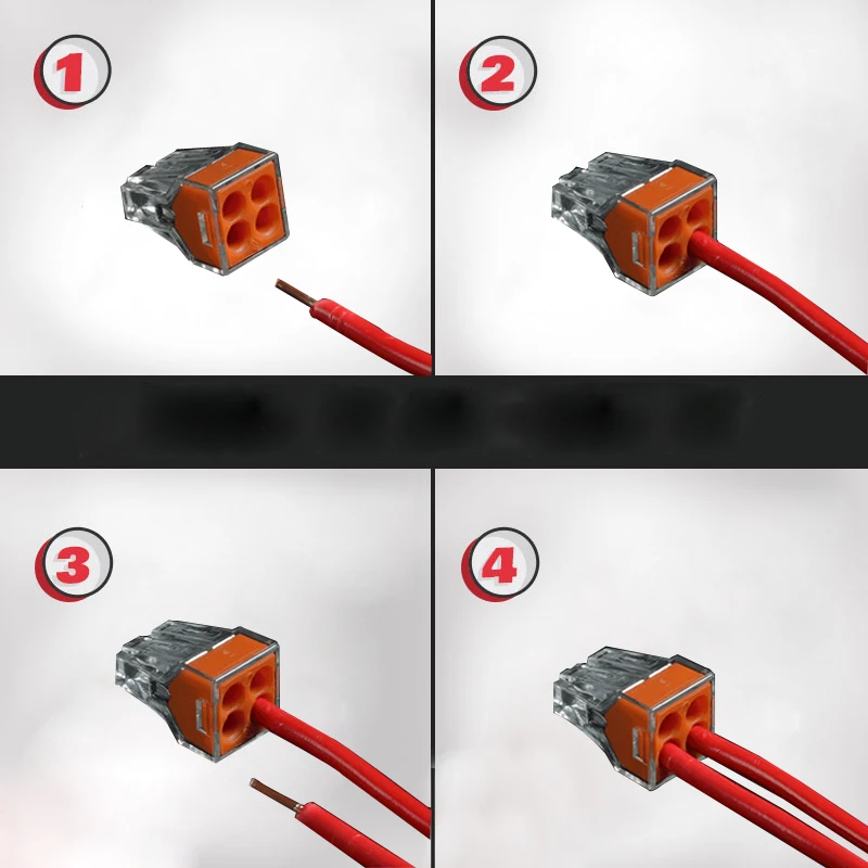 30pcs WAGO PCT 104 Quick Wire Connector 4 hole Parallel Cable