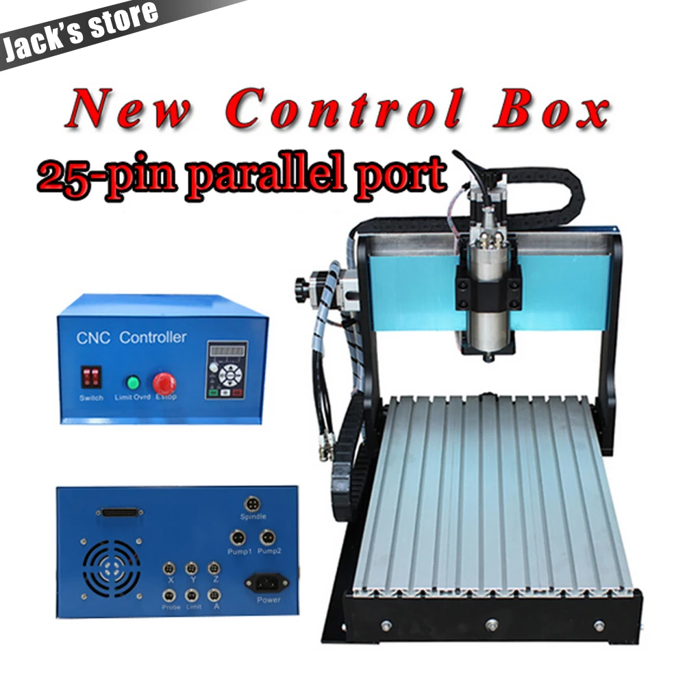 25-pin parallel port! 3040Z-S++ 3040 800W Spindle +1.5kw VFD Router water-cooling Metal engraving machiney machine | Инструменты
