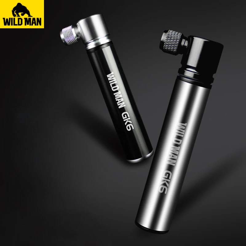 

WILD MAN Bicycle Pump Mini Portable Light Aluminum Alloy Bike Pump Air Pump Road Cycling Tire Inflator Presta Valve