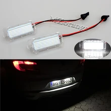 2X No Error 18LED SMD3528 Car LED License Plate Lights For Ford Focus DA3 DYB Fiesta JA8 Mondeo Mk4 Mk5 C-Max S-Max Kuga Galaxy