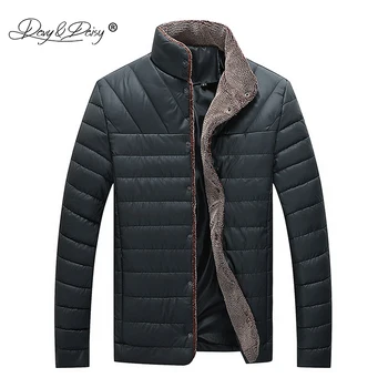 

DAVYDAISY 2019 New Arrival Man Parkas Winter Men Jackets Stand Collar Coat Fashion Simple Autumn Male Jacket M-5XL JK084