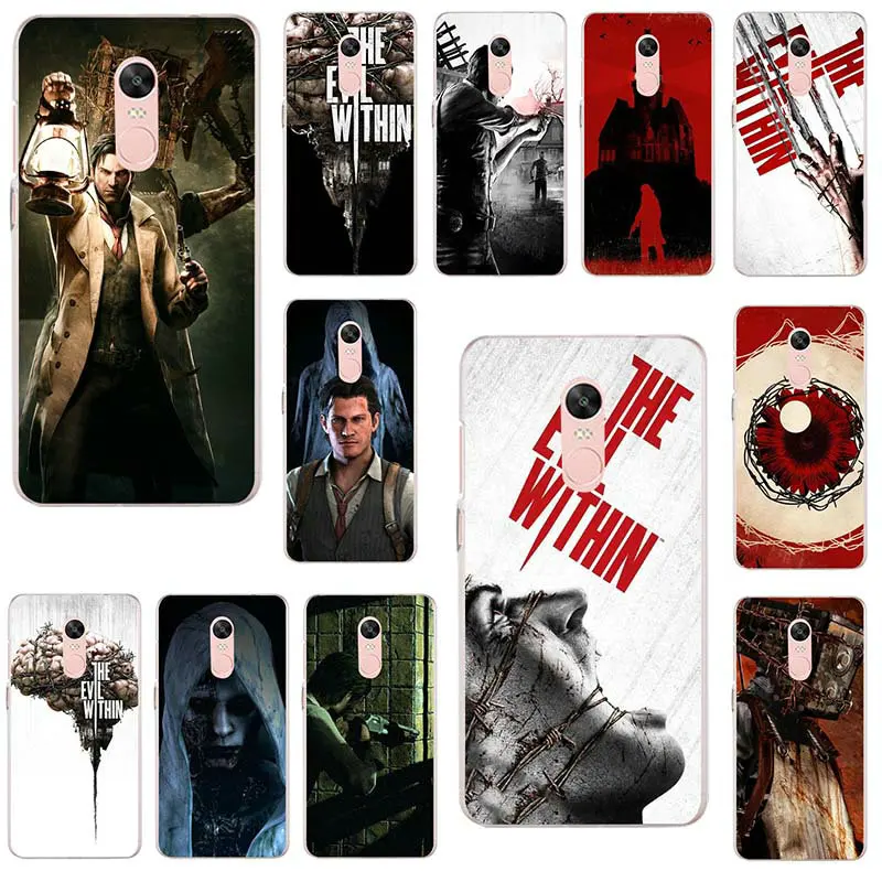 

Soft TPU Silicone Mobile Phone Cases for Xiaomi Mi Redmi Note 2 3 3S 4 4X 4A 5 5S 6 8 A1 Pro Plus Shell Hot The Evil Within