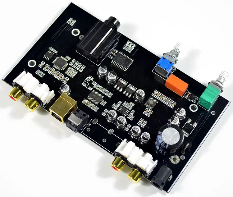 HIFI COLEGE audio USB DAC decoder board PCM5100 4558 with headphone AMPLIFIERS AMP