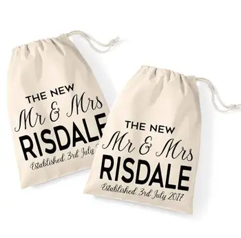 

custom new Mr and Mrs wedding day Bachelorette Hangover Kit favor keepsake gift Bags bridal shower party Candy pouches