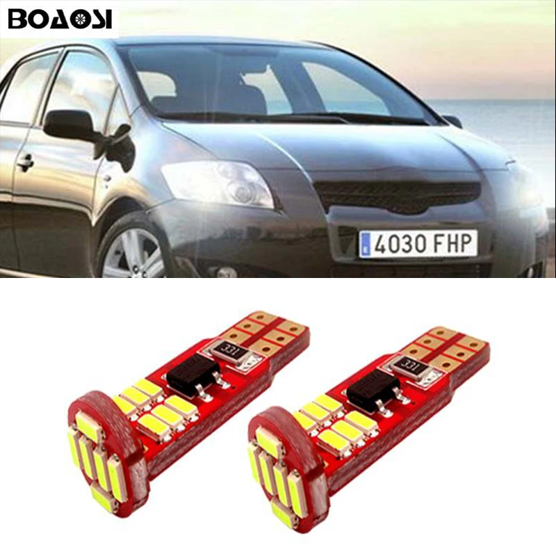 

BOAOSI 2x Canbus LED T10 Parking Light For Toyota Corolla Avensis Yaris Rav4 Auris Hilux Prius Camry 40 Celica Supra Prado Verso