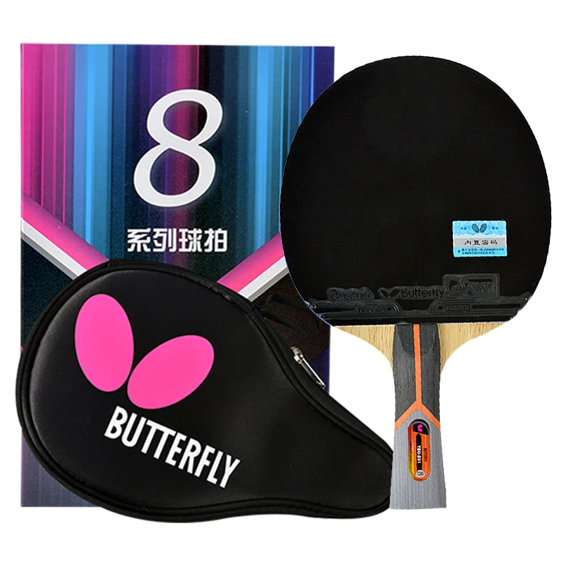 

New Arrival Butterfly 801/802 Table Tennis Racket Professional Ping Pong Bat Paddle Bat Blade Fl/cs Loop Quick Attack