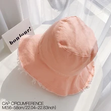 Хлопковая женская панама для путешествий, пикника, рыбалки, солнцезащитная Кепка, Женская пляжная Складная моющаяся Мягкая тканевая Кепка, рыбацкие шапки