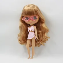 Ледяная фабрика blyth кукла смесь волос с челкой/бахрома загар кожа шарнирная кукла нео игрушка подарок