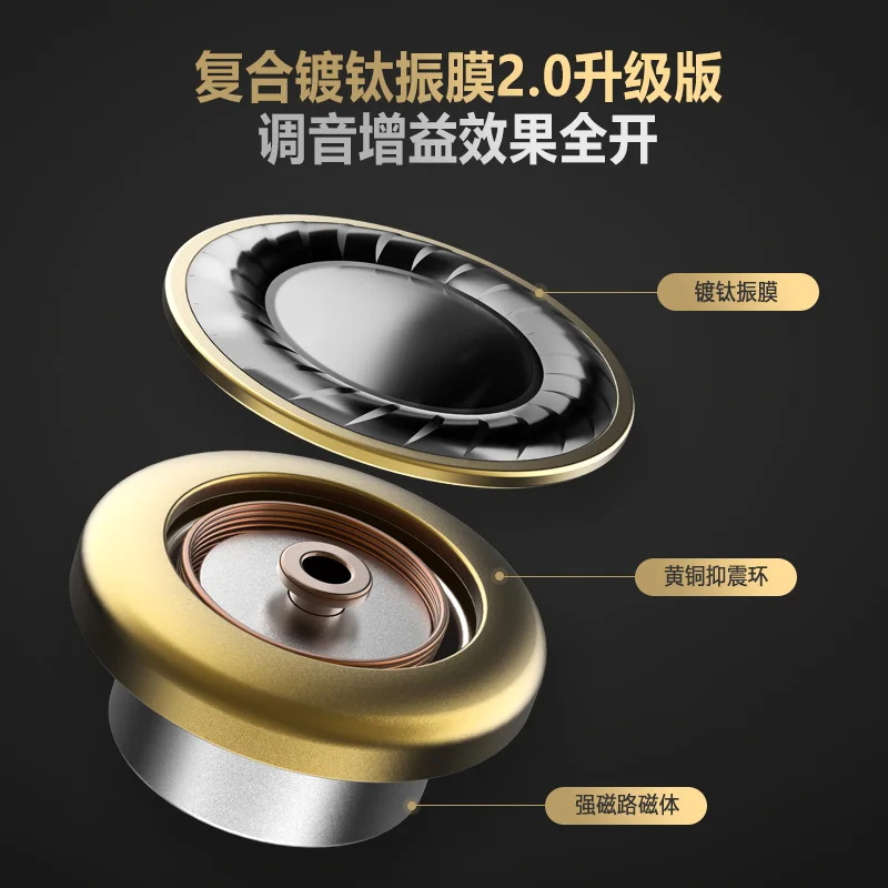 Наушники вкладыши augamour F300 Pro динамические Hi Fi музыкальные мониторы спортивные