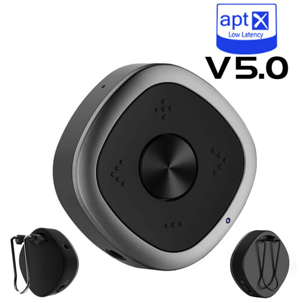 Disour HD от APTX 2-в-1 Bluetooth 5,0 приемник передатчик CSR низкой задержкой Беспроводной аудио Музыка адаптер ключ с микрофоном для ТВ автомобиля