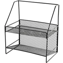 Кованая Железная кухонная приправа стойка для банок с двойной стойка для хранения косметики WY7091356