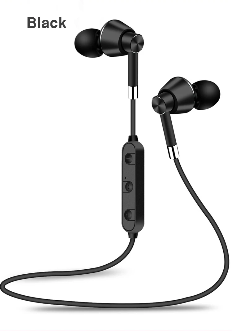 Metal Bass Stereo Sports Bluetooth Headphone SweatProof Earphone Magnetic Earpiece Wireless Headset for iPhone Mobile Phone (12)