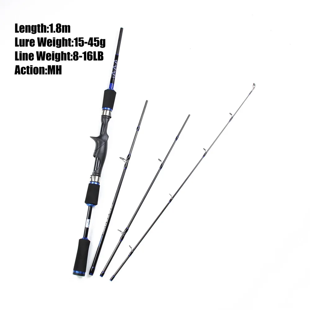 Best Multifunction Spinning Casting Rod 1.8m 2.1m Travel Spin Baitcasting Rods Super Trout Sea Beach M MH Hard Actions Tackle  (5)