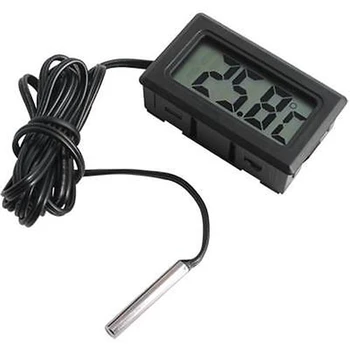 

Mini Digital LCD Temperature Meter Electronic Thermometer Sensor Tester with 1 meter molded case probe BZ