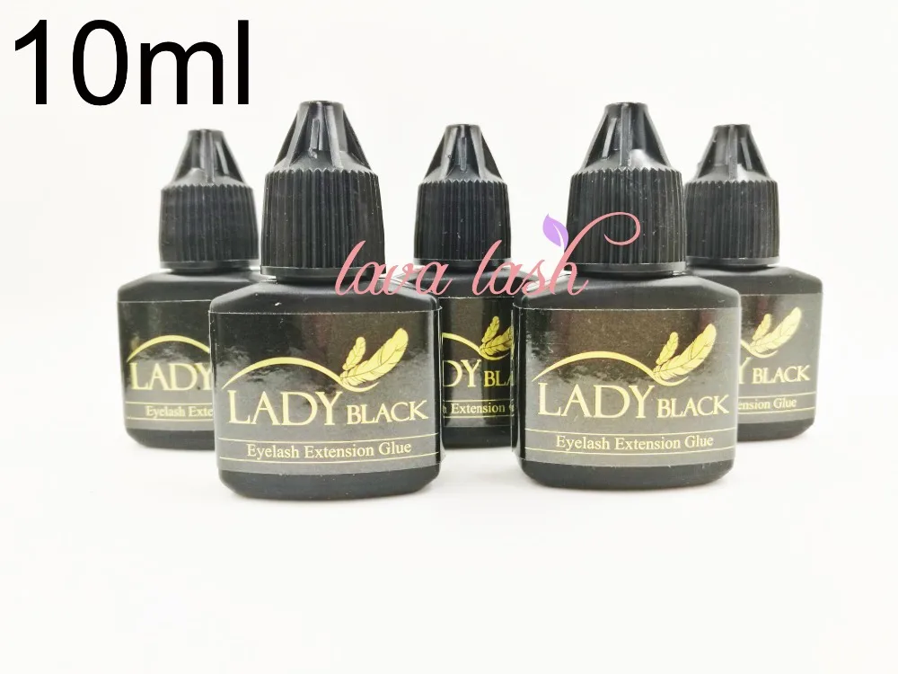 

Free shipping 5bottles/lot fastest drying lower irritation eyelash extensions glue lady black glue 10ml/bottle No Sealed Bag