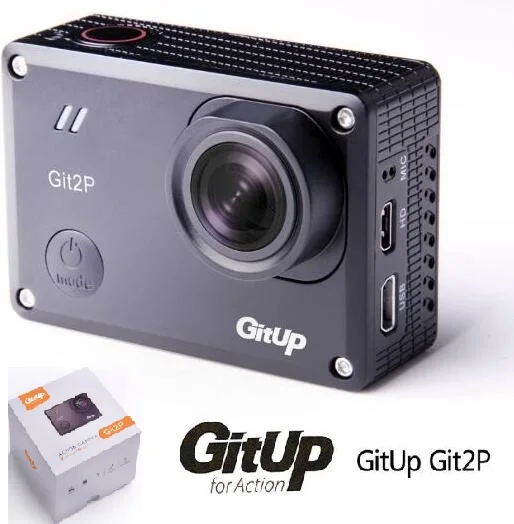 Оригинальный gitup Git2 PRO Wi Fi камера спорта 2 К 1080 P 60fps Full HD для Panasonic MN34120PA 16mp датчик с
