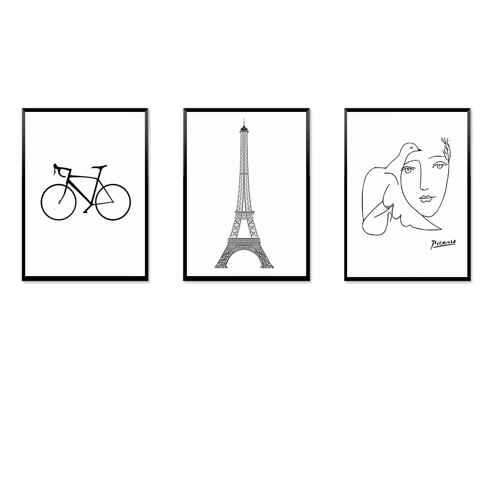 Nordic-Style-Simple-Single-Car-Tower-Canvas-Art-Printed-on-Painting-Poster-Wall-Modern-Picture-for