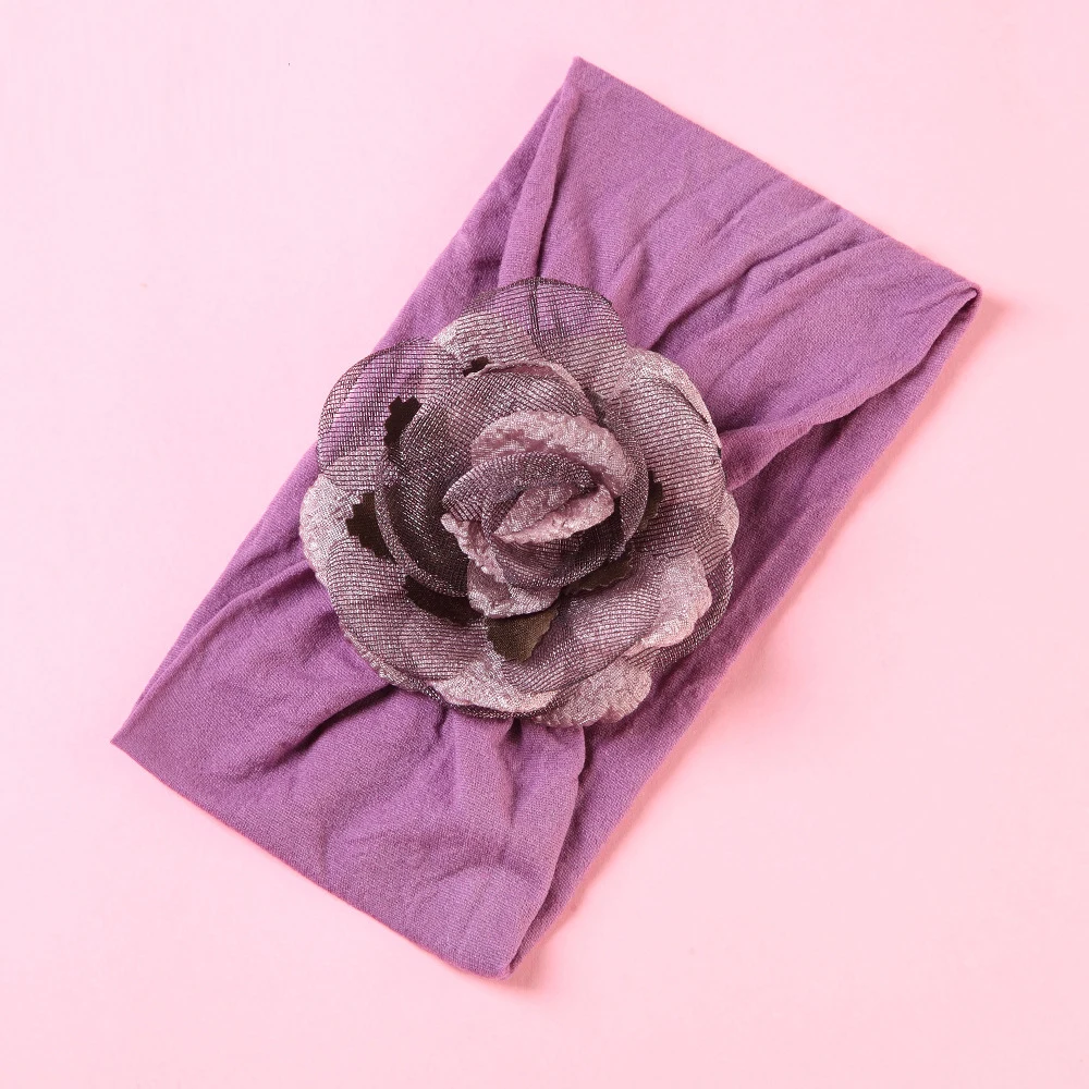 Flower Baby Girls Headwear Cute Infant Toddler Headbands For Girls Photography Props Nylon Headbands Baby Girls Accessories (8)