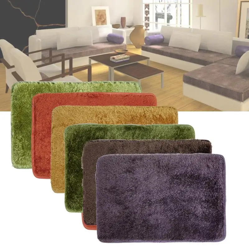 buy 90x60cm Non slip Bathroom Mat Living Room Bedroom Rectangle Mats Modern Soft Green Carpet Mattress For Bathroom Decor 2017 Hot