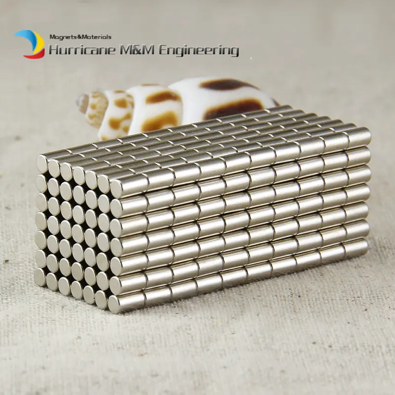 200 5000pcs NdFeB Thin Rod Cylinder Dia. 3x5 mm Precision
