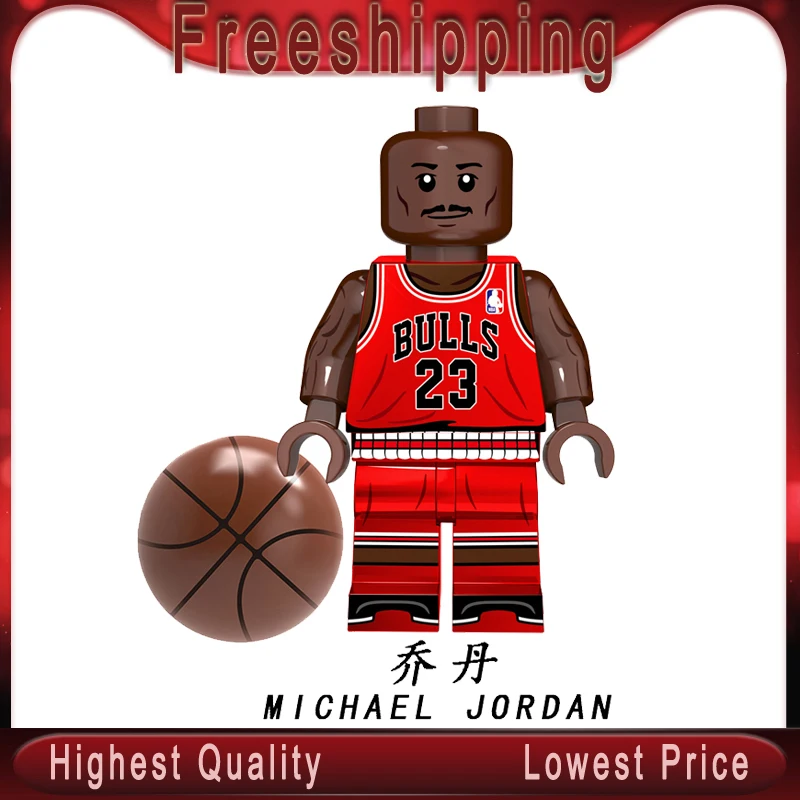 

Basketball Super Stars Michael Jordan Westbrook Curry DWYANE Wade T-Mac Building Block Bricks Toys XP150