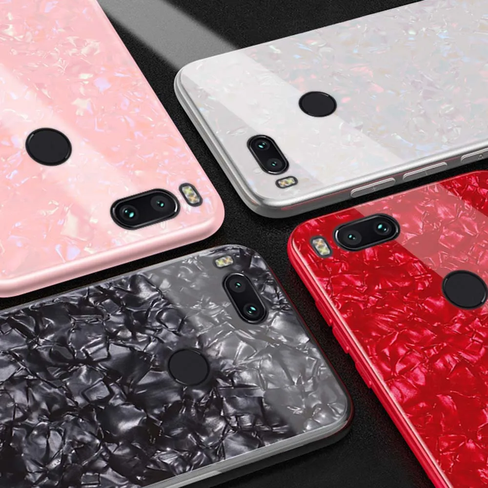 YIESOM закаленное Стекло чехол для Xiaomi mi A1 5X задняя крышка мягкий ТПУ бампер