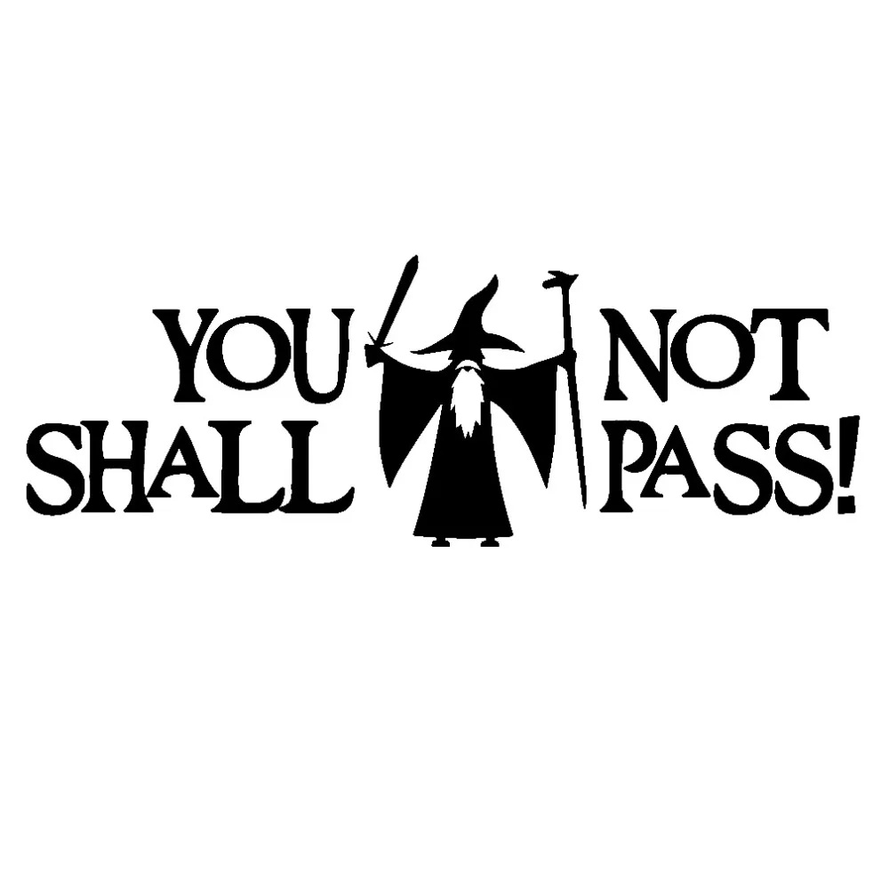 10x30cm Gandalf You Shall Not Pass Art Car Window Sticker Decals Fun Bumper Sticker Gift Vinyl Decor Removable T010 Car Stickers Aliexpress - roblox wizard decals