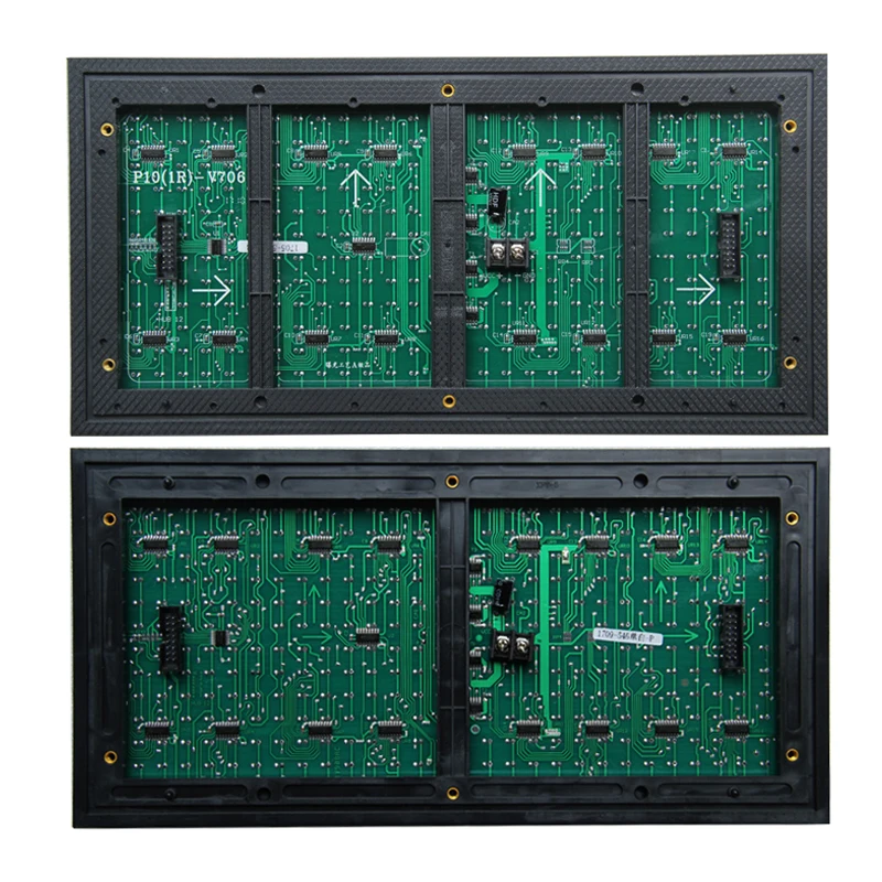 P10 Уличный одиночный синий светодиодный модуль дисплея p10 DIP 32x16 пикселей 320x160 мм