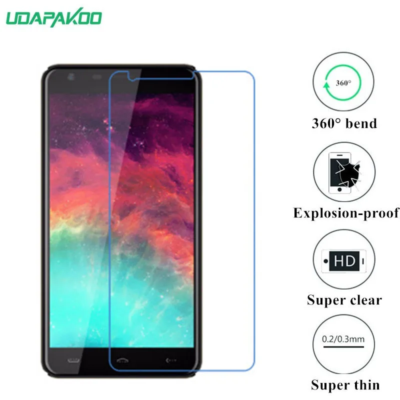 udapakoo clear Tempered soft glass film for HomTom HT30 Nano Explosion-proof Screen Protector | Мобильные телефоны и