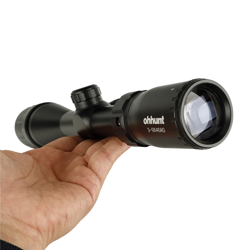 ohhunt 3-9X40 AO Hunting Riflescopes 1 inch Tube Mil Dot Reticle Optical Sight Rifle Scope (9)