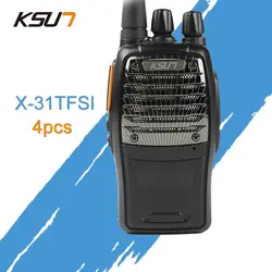 4 шт. KSUN X-31TFSI портативная рация VOX Функция 5 Вт ручной Pofung UHF 400-470 МГц 16CH двухсторонний портативный любительский радиопередатчик
