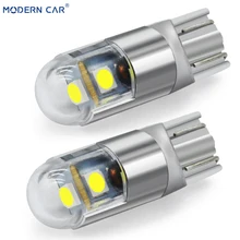 Современный автомобиль 1 шт. T10 W5W 194 3030 3SMD габаритный фонарь лампы Подсветка салона автомобиля Стайлинг Универсальный 6000K белый светодиодный автомобильный Светильник лампы